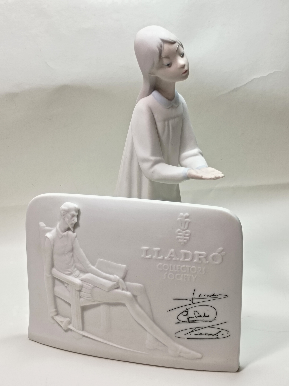 Lladró Mattel Porcelain Figurine Girl in White Dress